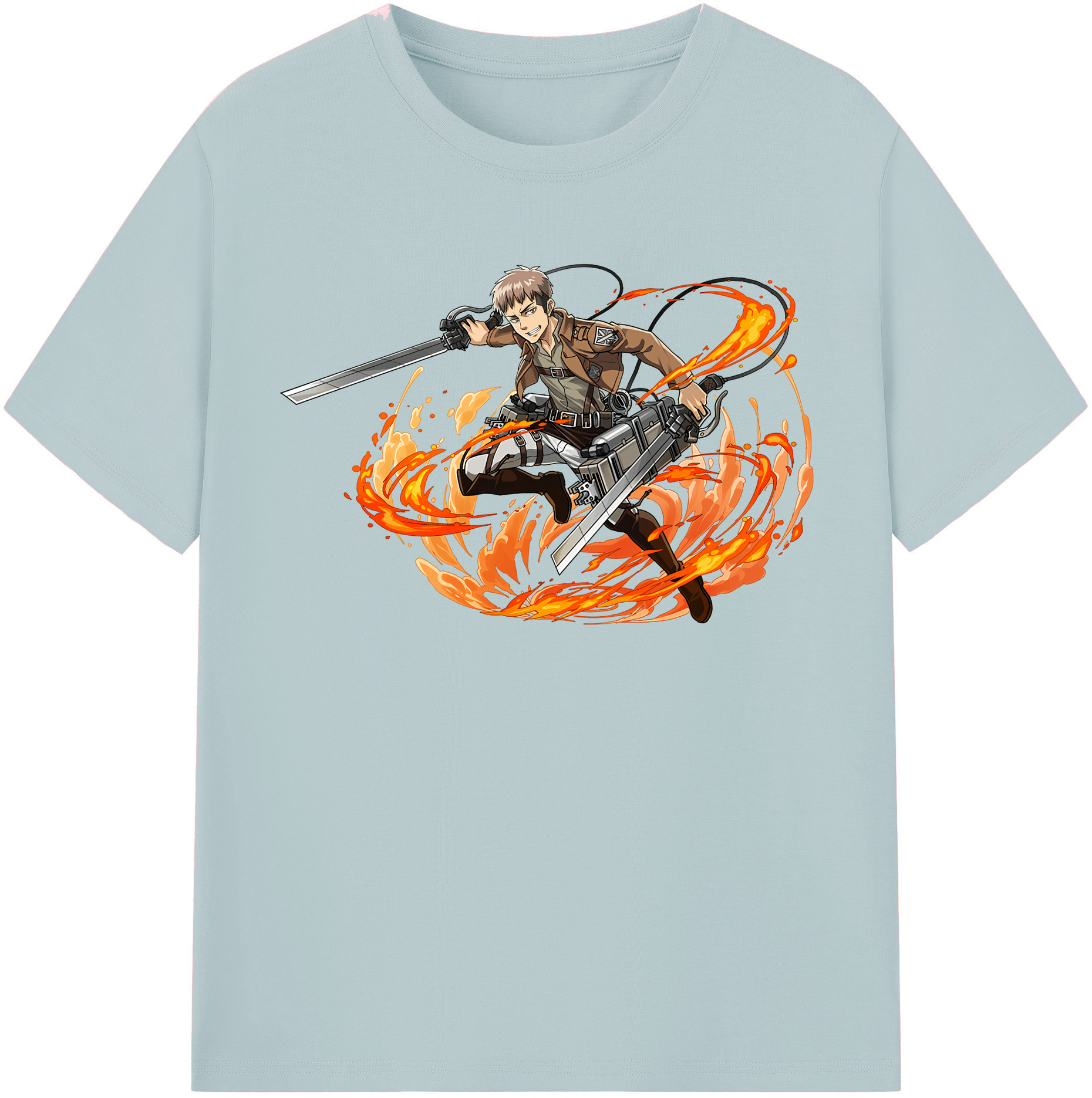 （画像用） 進撃の巨人 ジャン・キルシュタイン Attack on Titan Jean Kirstein 綿100％半袖Tシャツ（フロントプリント）